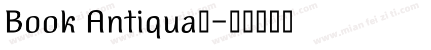 Book Antiqua字字体转换